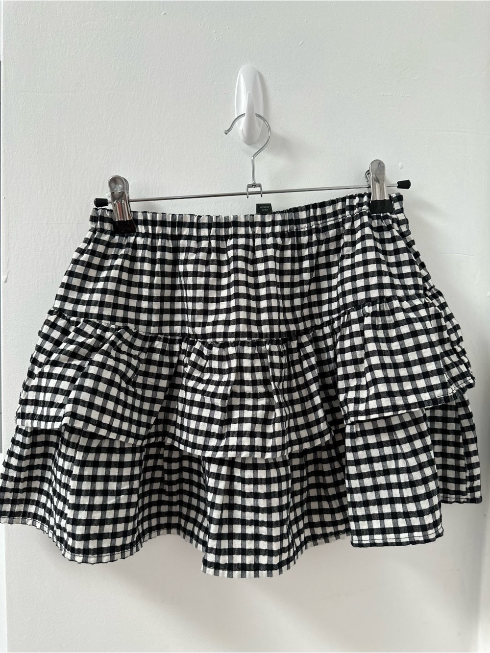 WILD FABLE Gingham Tiered Mini Skirt